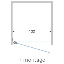 Porte pivotante CLOSE 100cm...