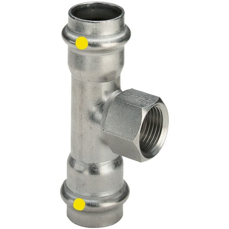 Viega T 15-1/2"F-15mm Sanpress inox gaz