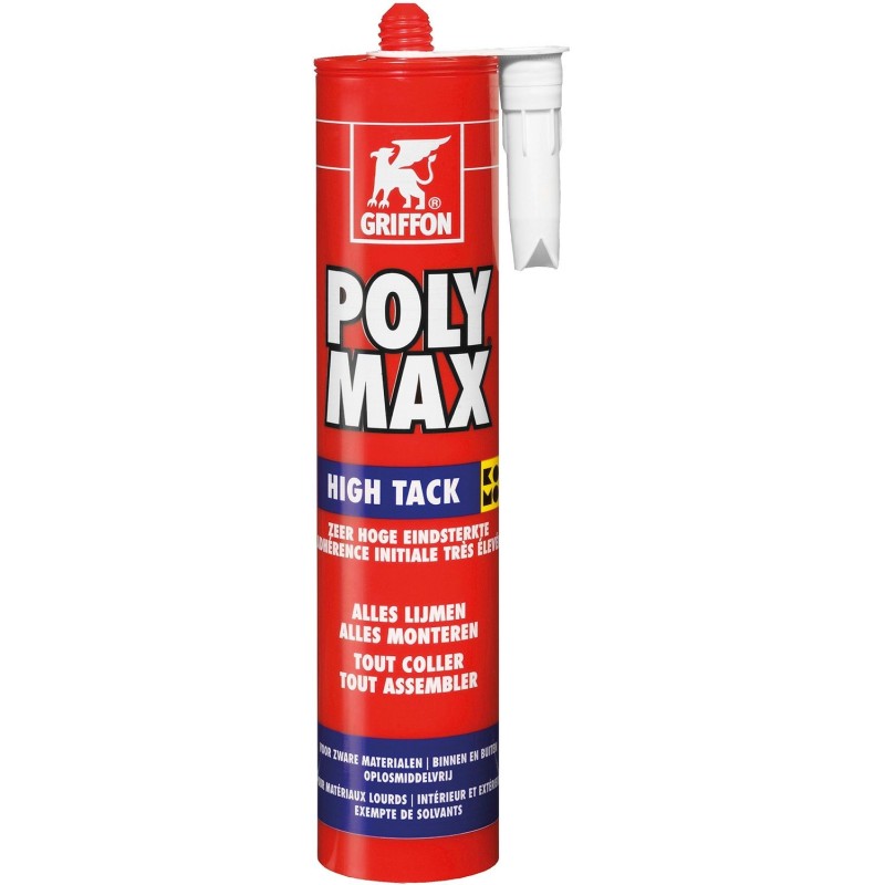 Griffon colle de montage polymax high tack 410 grammes blanche