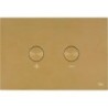 Oli plaque de commande 2 touches Blink pneumatique brushed gold