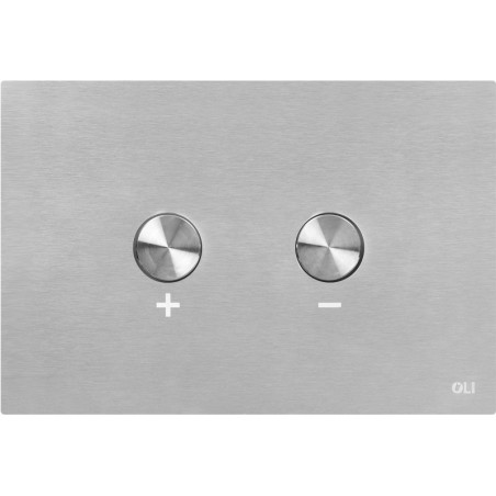 Oli plaque de commande 2-touches blink pneumatique inox
