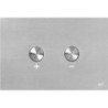Oli plaque de commande 2-touches blink pneumatique inox