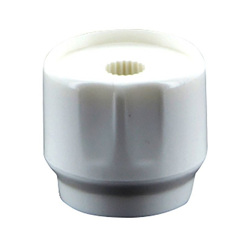 Bouton rotatif uni.collector blanc