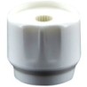 Bouton rotatif uni.collector blanc