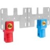 APE set 2 pièces boites à encastrer (bleu + rouge) 20mm-1/2"F + plaque de montage Alupex