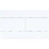 Oli plaque de commande 2touches Slim blanc