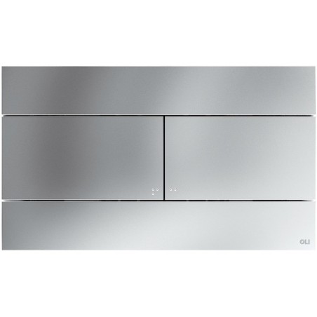 Oli plaque de commande 2touches Slim chrome mat