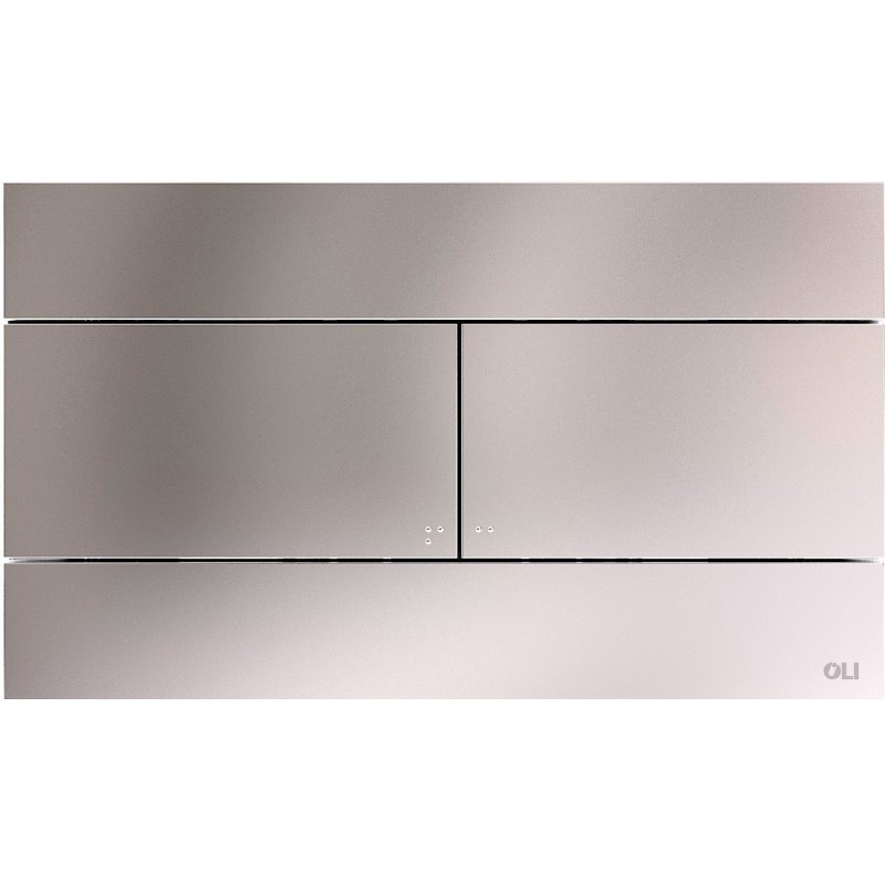 Oli plaque de commande 2touches Slim inox