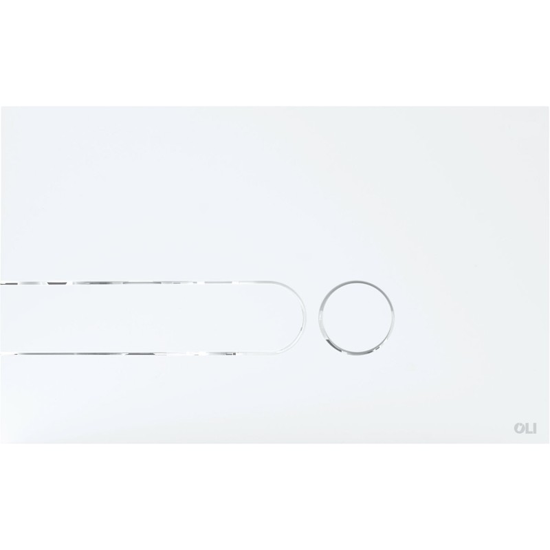 Oli plaque de commande 2touches Iplate blanc