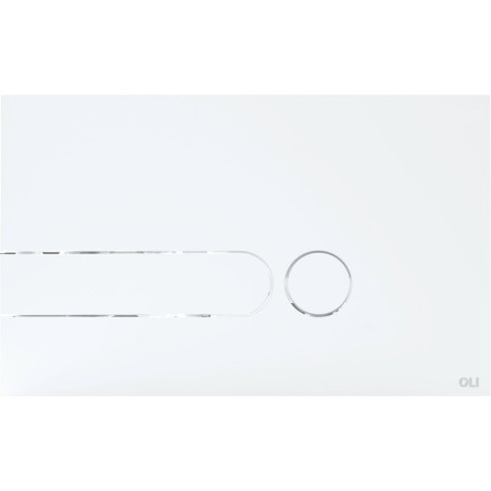Oli plaque de commande 2touches Iplate blanc