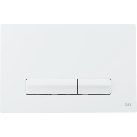 Oli plaque de commande 2 touches Glam blanc