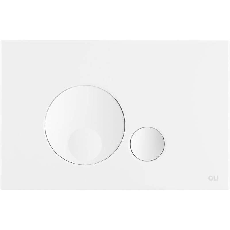 Oli plaque de commande 2touches Globe blanc