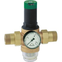 Honeywell réducteur pression eau avec manomètre braukmann 3/4"M