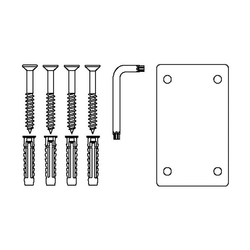 Pressalit set de fixation pour siège plus brique pleine
