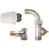 Honeywell set vanne radiateur thermostatique droit + courbe 1/2"