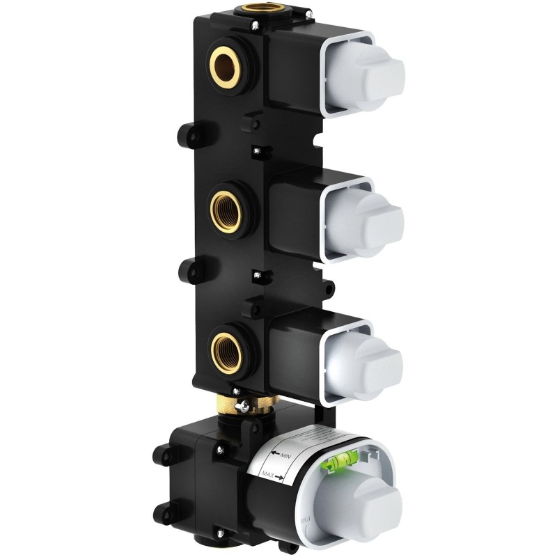 Nobili thermostat à encastrer + 3 robinets d'arrêt