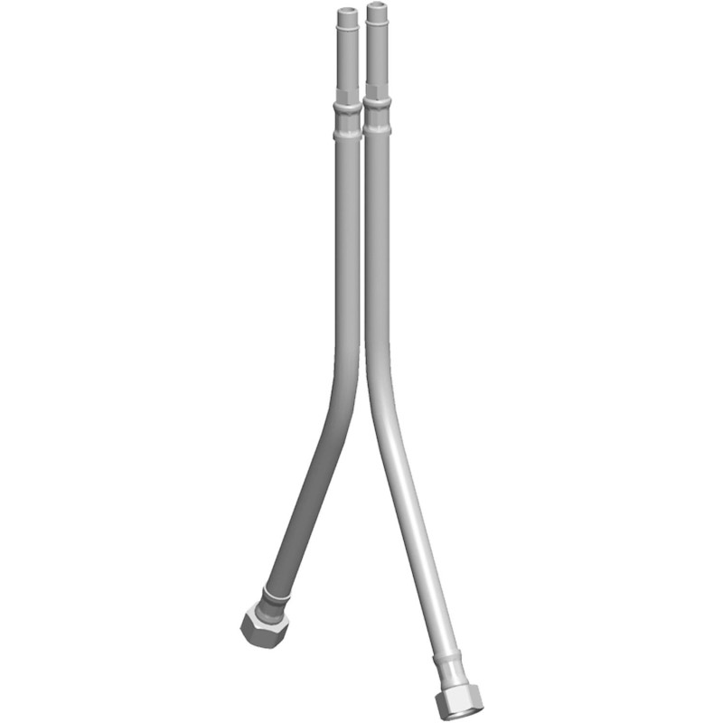 Set de flexibles de raccord nordica/evo 40cm chrome