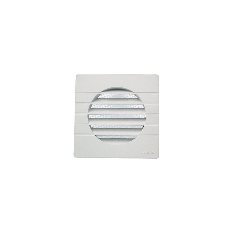 Nicoll grille carrée couleur stable 110mm blanche + moustiquaire