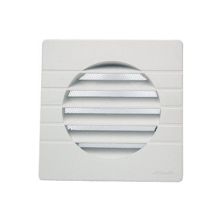 Nicoll grille carrée couleur stable 110mm blanche + moustiquaire