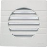 Nicoll grille carrée couleur stable 125mm blanche + moustiquaire