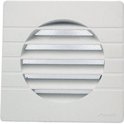 Nicoll grille carrée couleur stable 160mm blanche + moustiquaire