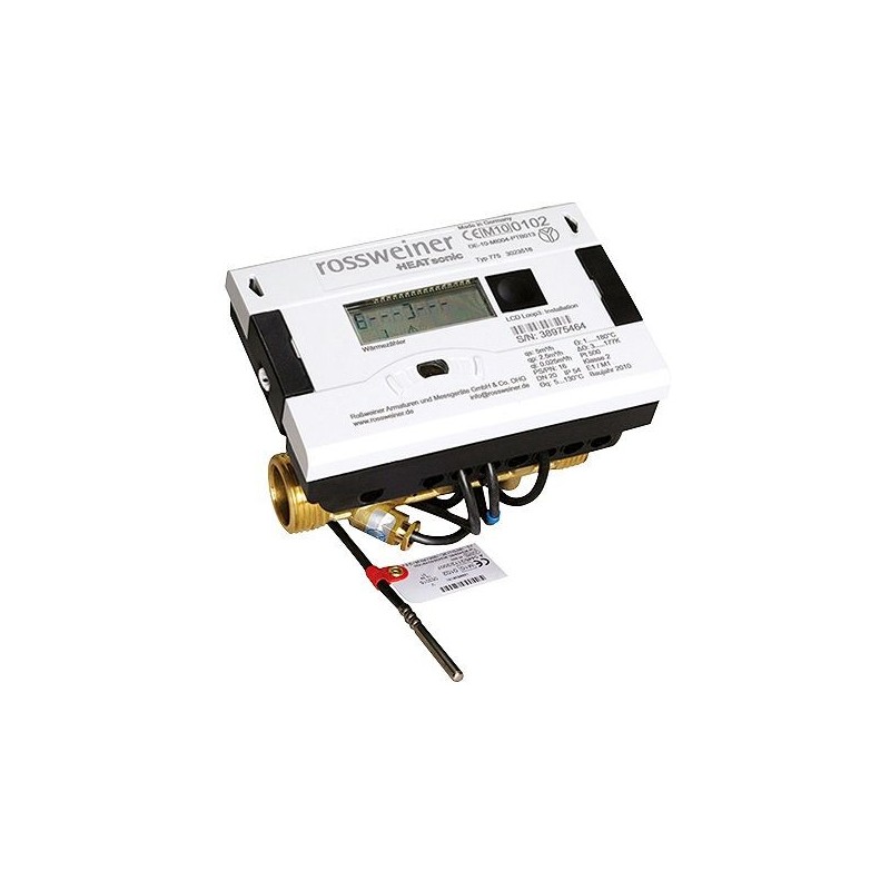 Flamco calorimètre logosonic DN15-3/4"m 1,5m³/h départ-retour