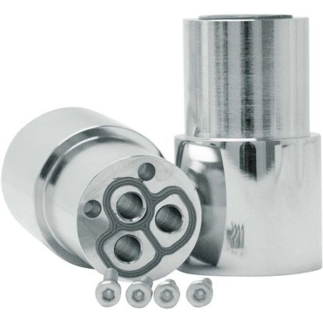 Nobili rallonge + 35mm pour 4trous robinet bain chrome