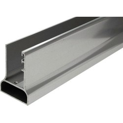 Profil de prolongement mistral novellini 15 mm pour porte pivotante/paroi fixe gauche/droite silver