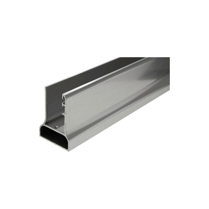 Profil de prolongement mistral novellini 15 mm pour porte pivotante/paroi fixe gauche/droite silver