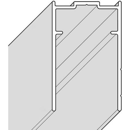 Profil de polongement swing novellini pour porte pivotante/paroi fixe gauche/droite chrome