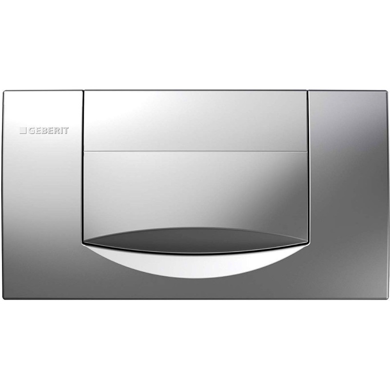 Geberit plaque de commande 1 touche chrome satine