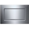 Geberit plaque de commande sigma30 1 touche chrome-brillant avec bandes design chromé et brossé