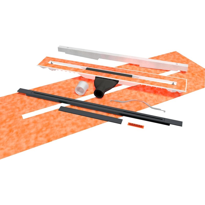 Carrodrain caniveau twiggi xs low titanium 80-110cm