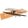 Carrodrain caniveau xs low black 80-110cm