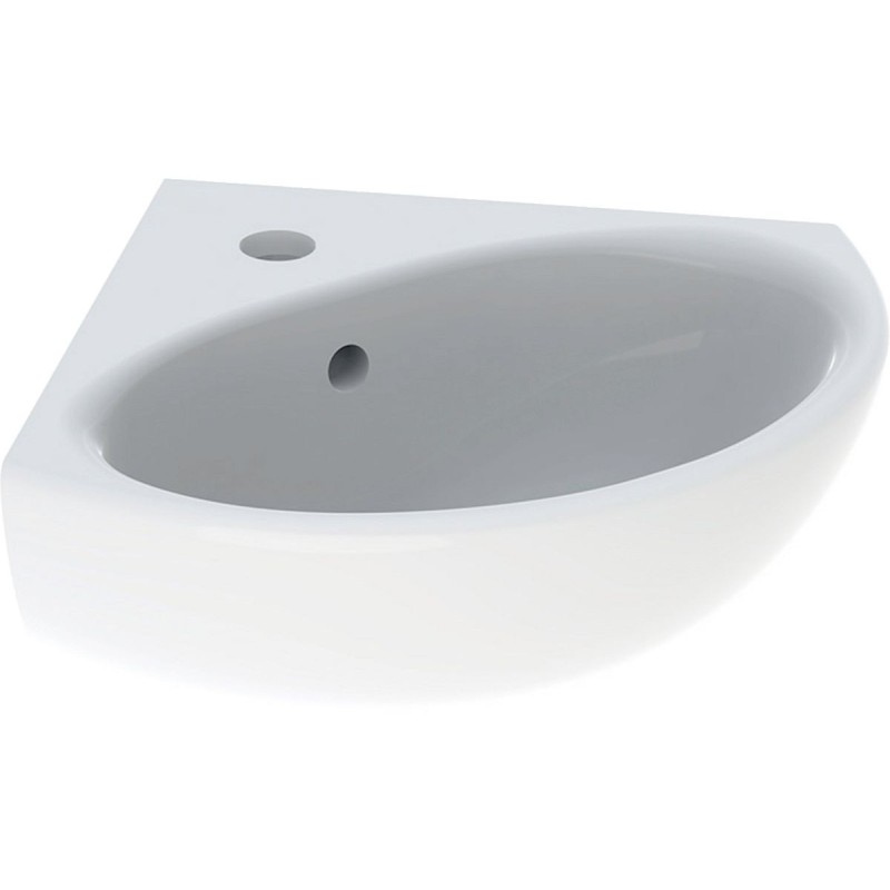 Geberit lave-mains d'angle bastia +trou robinets/trop-plein