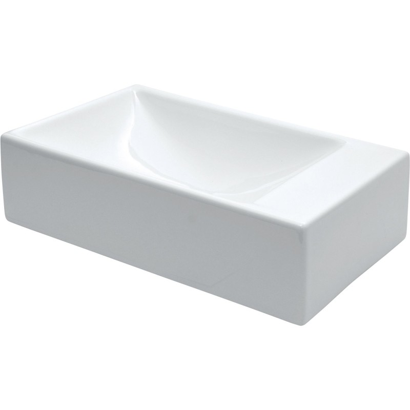 Catalano lave-mains premium 40 cataglaze+ 40x23cm sans trou robinet blanc