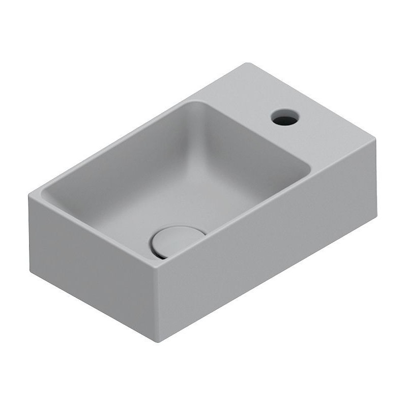 Catalano lave-mains premium cataglaze+ 40x23 sans trop-plein cemento satinato