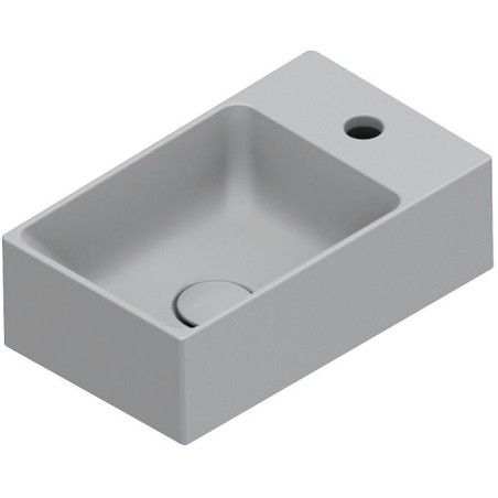 Catalano lave-mains premium cataglaze+ 40x23 sans trop-plein cemento satinato