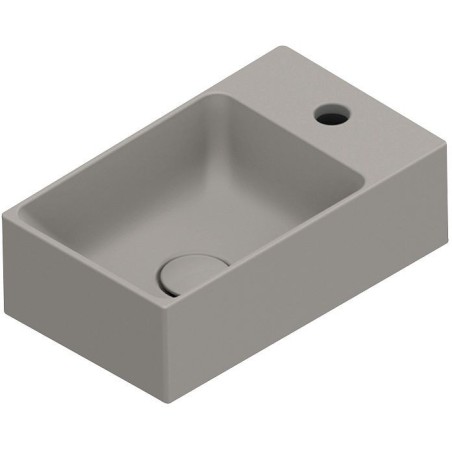 Catalano lave-mains premium cataglaze+ 40x23 sans trop-plein tortora satinato