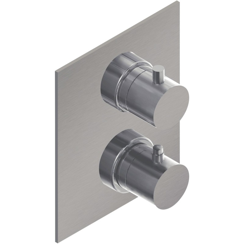 Paffoni thermostat+inverseur à encastrer steel inox