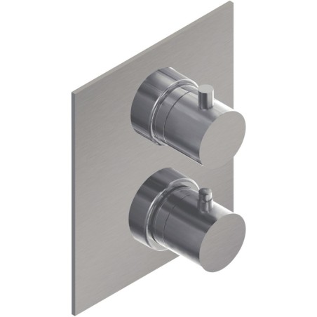 Paffoni thermostat+inverseur à encastrer steel inox