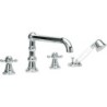 RVB mélangeur de bain 4 trous 1920 chrome