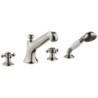 Dornbracht mélangeur de bain 4 trous madison platinum-mat / 2750236006