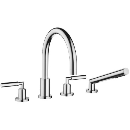 Dornbracht mélangeur de bain 4 trous sur gorge tara. saille 220 poignee chrome / 2751288200