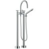 Dornbracht mélangeur de bain libre tara.  poignée croix sans coprs encastrer chrome