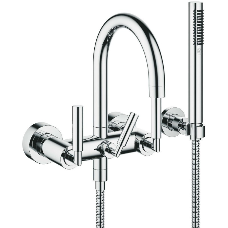 Dornbracht mélangeur de bain tara. poignee droit complet chrome