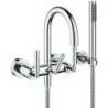 Dornbracht mélangeur de bain tara. poignee droit complet chrome
