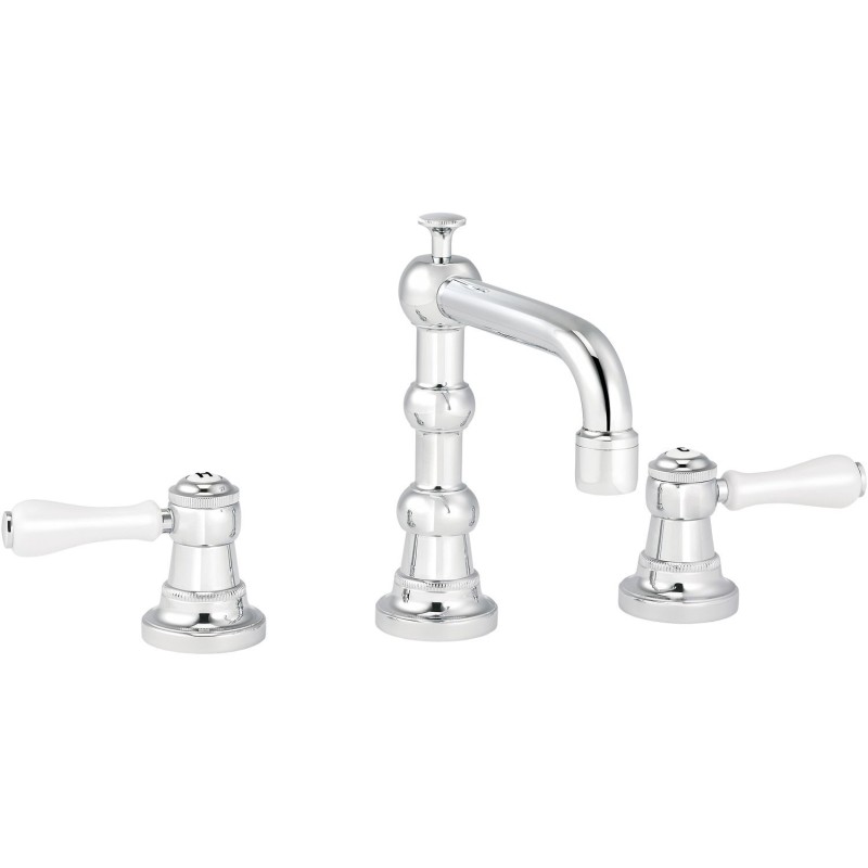 RVB mélangeur de lavabo 3 trous 1935 fermeture automatique chrome