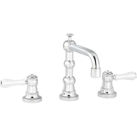 RVB mélangeur de lavabo 3 trous 1935 fermeture automatique chrome