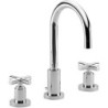 Dornbracht mélangeur de lavabo 3 trous tara. dornbracht saille 165mm vidage automatique chrome / 2071389200